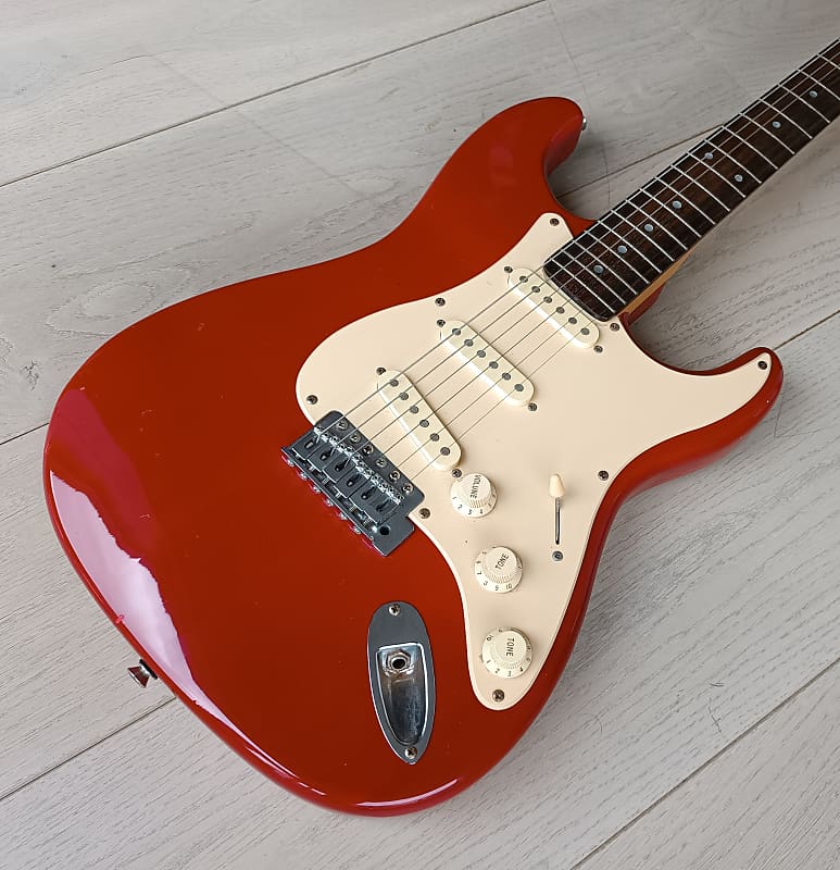 Sunn Fender Mustang Stratocaster 1980s - Red image 1