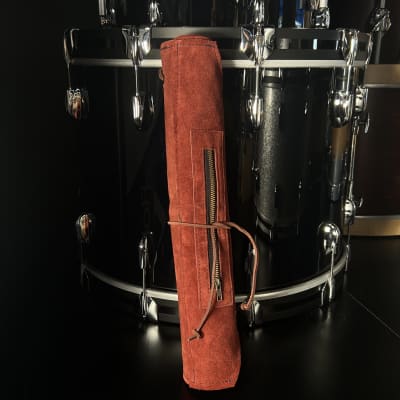Bentley's Drum Shop Handmade Leather Large Stick Bag in Burgundy image 1
