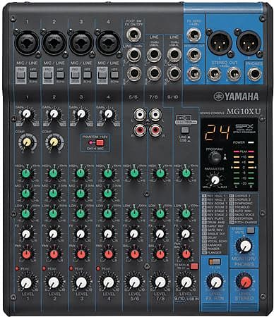Yamaha MG10XU 10 Channel Stereo USB Mixer with Effects image 1