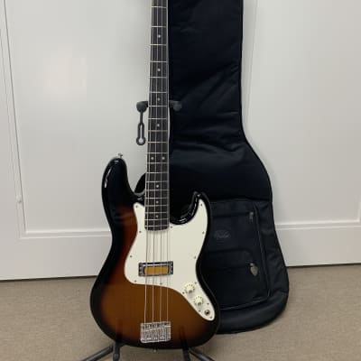 Fender Gold Foil Jazz Bass Guitar- 2-Color Sunburst image 1