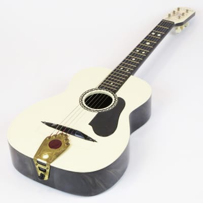 1950s Mastro Islander by Maccaferri Vintage Original Plastic Small Body Concert Sized Acoustic Guitar image 2