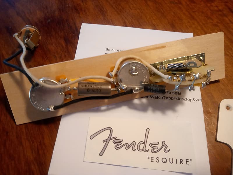 Custom Esquire Eldred Mod Assembly, Aged Relic White Esquire Reverb