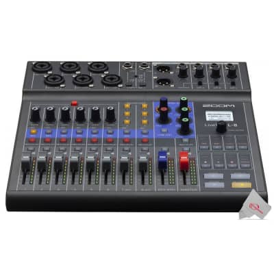 Zoom LiveTrak L-8 Portable Podcast 8-Track Digital Mixer And