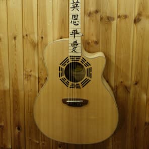 Luna Oracle Series Peace エレアコ Luna Oracle Peace Grand Concert Cutaway Acoustic/Electric