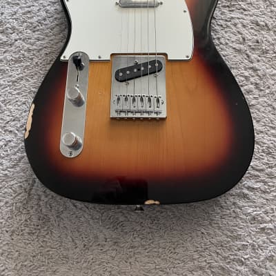 Fender Standard Telecaster 2017 Sunburst MIM Lefty Left-Handed Maple Neck Guitar image 2