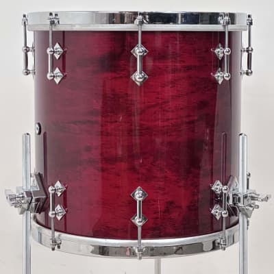 Craviotto 22/10/12/14/16/6.5x14" Solid Maple 2021 Drum Set - Red Stained Maple Gloss Lacquer image 21