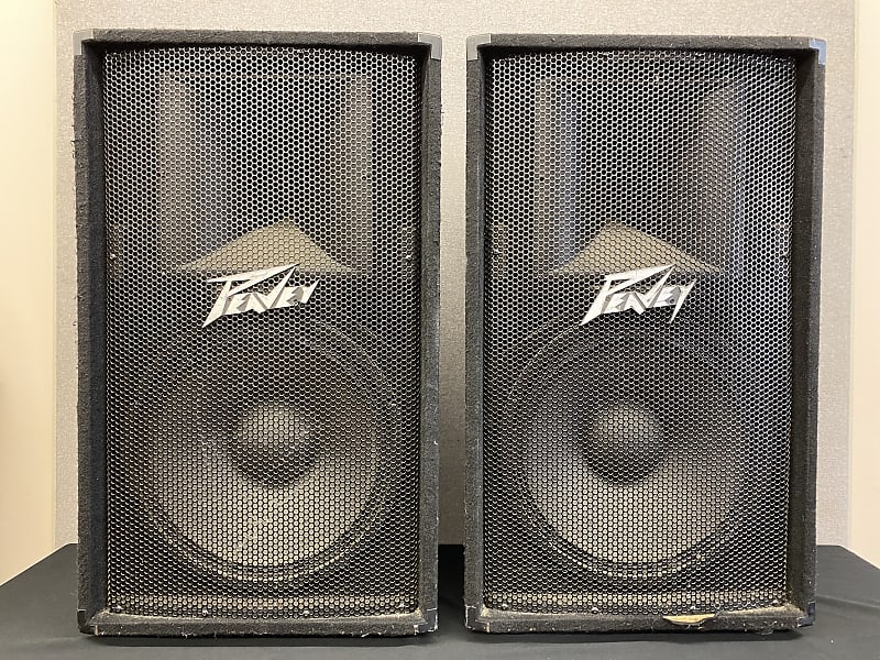 Peavey PV115 8Ω Stage Speakers Pair USA Tested & Working! Reverb