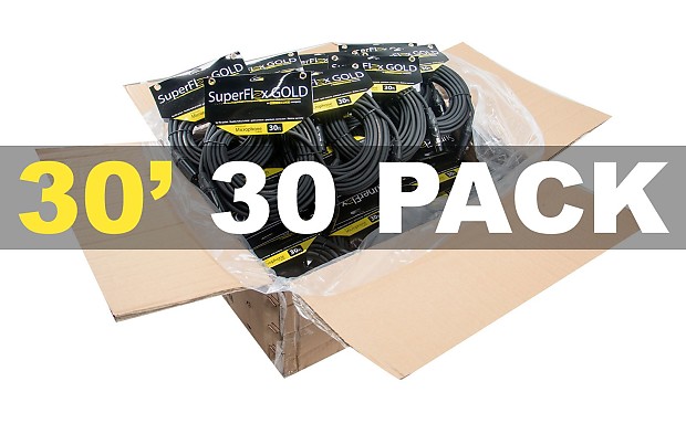 SuperFlex GOLD SFM-30 Premium XLR Cables - 30' (30-Pack) image 1