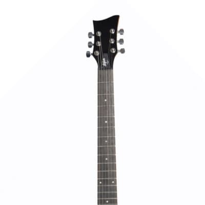 Hofner Shorty Electric Travel Guitar w/ Gig Bag - Metallic Orange image 9