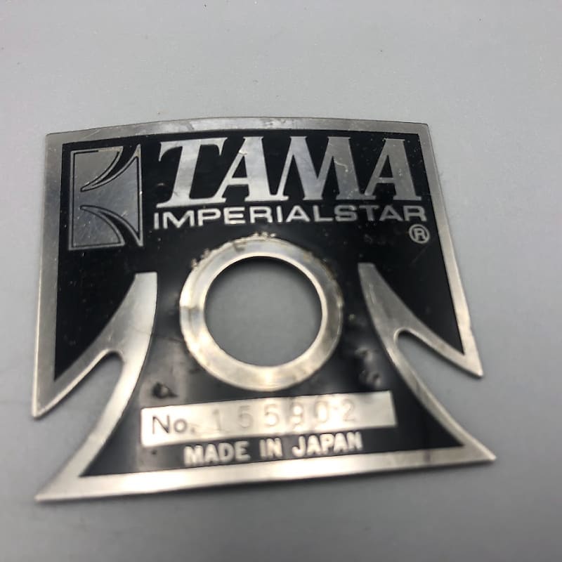 Tama Imperialstar Tom Drum Badge Japan Serial 155902 Reverb