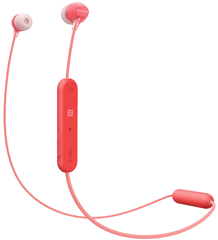 Sony WI-C300 Wireless In-Ear Headphones, Red (WIC300/R) image 1