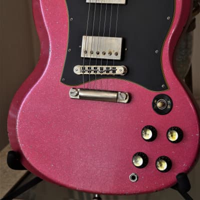 Gibson SG Standard Relic - Custom Pink Sparkle image 1