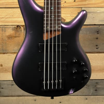 Ibanez SR505E 5-String Bass Black Aurora Burst image 2