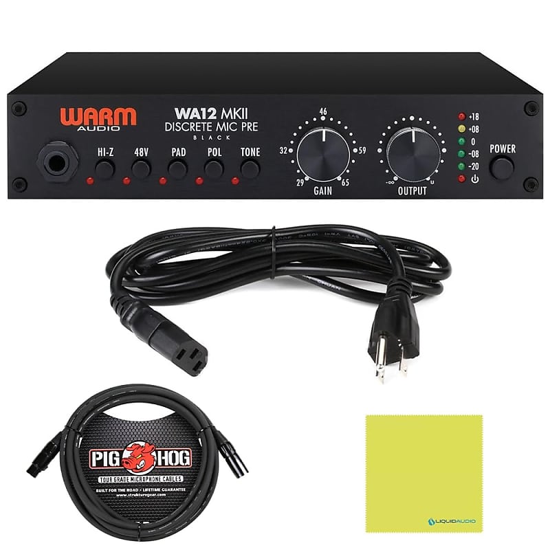 Warm Audio WA12 MKII Single-Channel American Mic Pre Bundle | Reverb