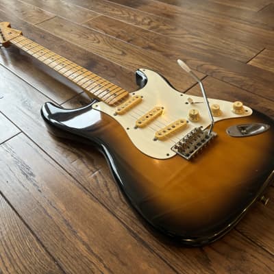 1989 Fender ST-57 Stratocaster 1957 Reissue Sunburst MIJ Fujigen Japan image 4
