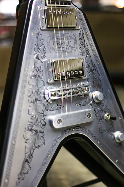2009 GRECO ZEMAITIS GZV-500MF FLYING V METAL TOP HETFIELD OHSC grlc2140 |  Reverb