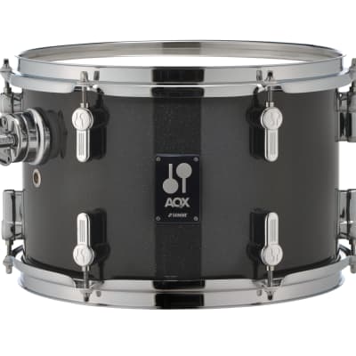 Sonor AQX Stage Black Midnight Sparkle 5pc Kit 22x16,10x7,12x8,16x15,14x5.5 Drums Cymbals & Hardware image 8