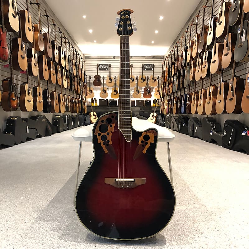 Used Ovation CDX44 Celebrity - Ruby Red Burst