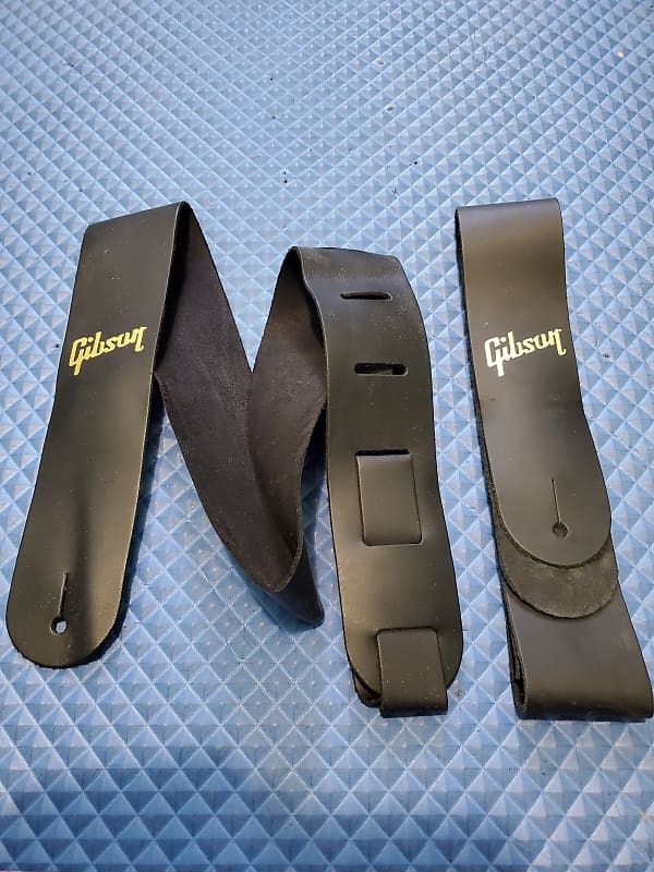 2 Gibson Leather Guitar Straps Case Candy Reverb