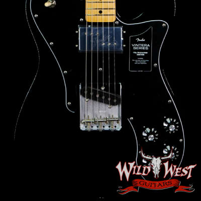 Fender Vintera '70s Telecaster Custom Maple Fingerboard Black image 1