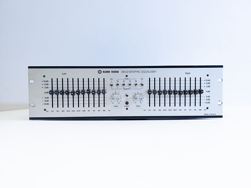 Vintage Klark Teknik DN22 Dual/Stereo Graphic Inductor EQ Reverb