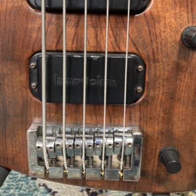 Rick Savage's, Def Leppard Washburn Bubinga 5-String Bass Guitar (RS #5020) Authenticated! image 10