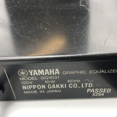 Yamaha GQ1031 Professional 31 Band Graphic Equalizer - Black Powder Coat image 11