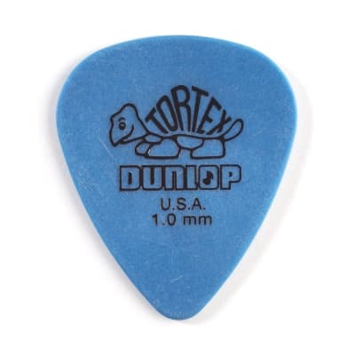 Dunlop Tortex Standard 1.0mm Blue Guitar Pick, 12 Pack image 1