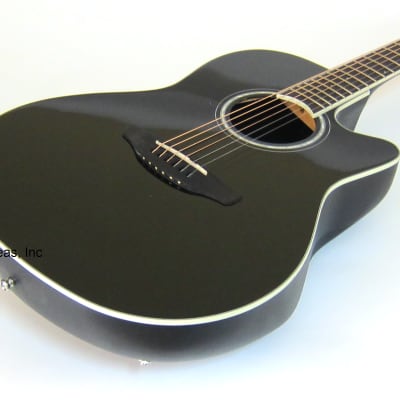 Ovation Celebrity Acoustic/Electric Cutaway Guitar - Black image 2