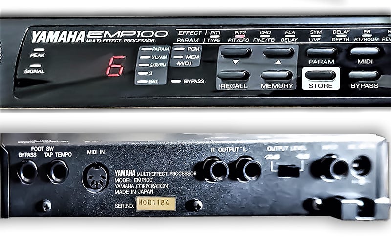 PROCESADOR DE EFECTOS DE AUDIO YAMAHA: Pitch, Chorus, Flange, Symphonic,  Delay, Reverb, Early Reflection.