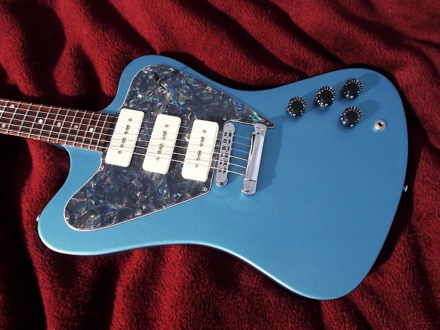 Gibson Firebird III Non Reverse P90 2011 Pelham Blue | Reverb