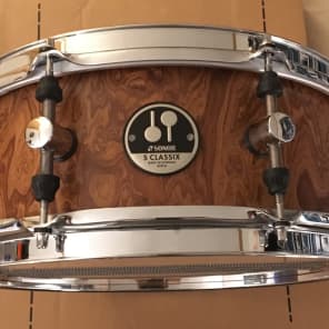 Sonor S Classix 5x13 Birch Snare with Walnut Roots Satin Finish