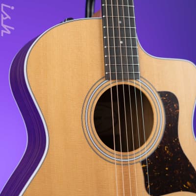 Taylor 214ce Grand Auditorium Acoustic-Electric Guitar Natural image 3