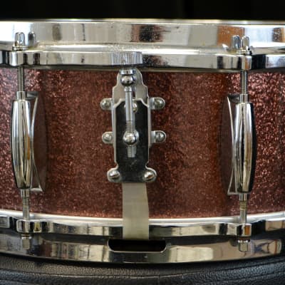 Gretsch 18/12/14/5.5x14" 60's Round Badge Drum Set - Burgundy Sparkle image 14