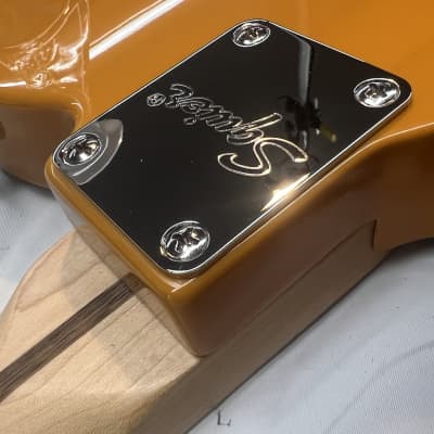 Fender Squire Telecaster, Butterscotch, Snakeskin Pickguard, Maple Fretboard. image 7