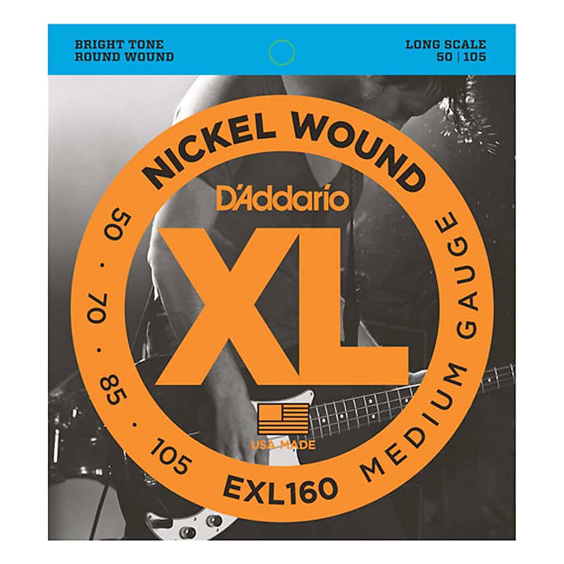 D'Addario EXL160 Gauge Nickel Wound Electric Bass Strings image 1