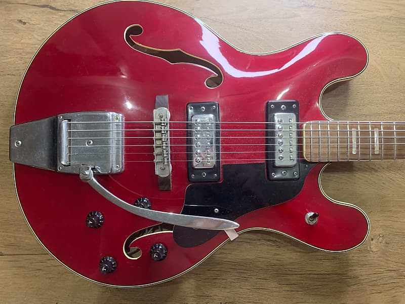 Greco EG-200 1962 - Candy apple red vintage Japanese ES-330 ES-335 with  Bigsby Blues Jazz