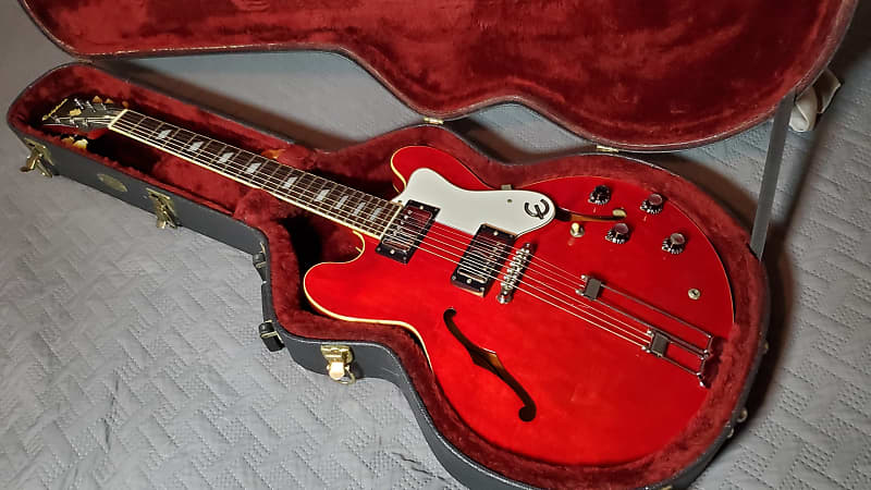 1995 Peerless Epiphone Riviera in Cherry Red