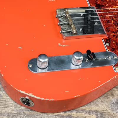 MyDream Partcaster Custom Built - Fiesta Red Relic'Art Hepcat image 5