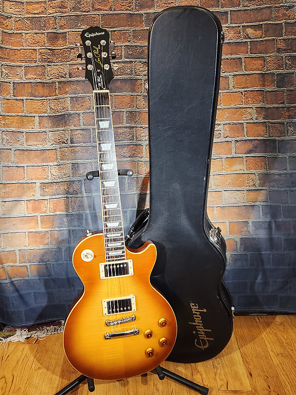 Epiphone 2016 Les Paul Standard Plus Top PRO Honeyburst w/ Reverb