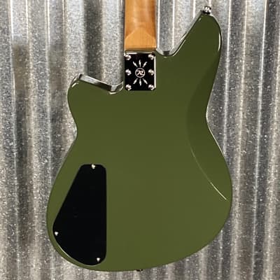 Reverend Descent RA Army Green Baritone Guitar #61219 image 9