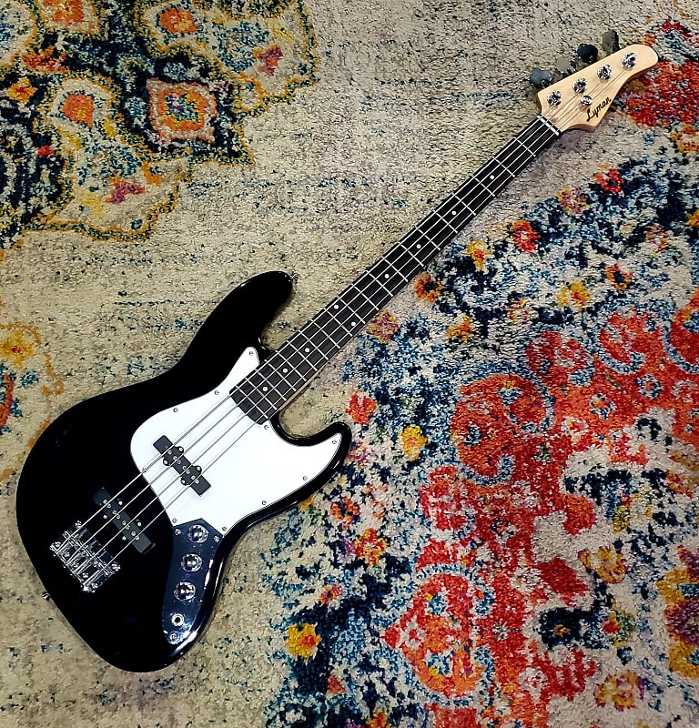 Lyman LJ-150 Jazz Style Bass - 4 String - Black image 1
