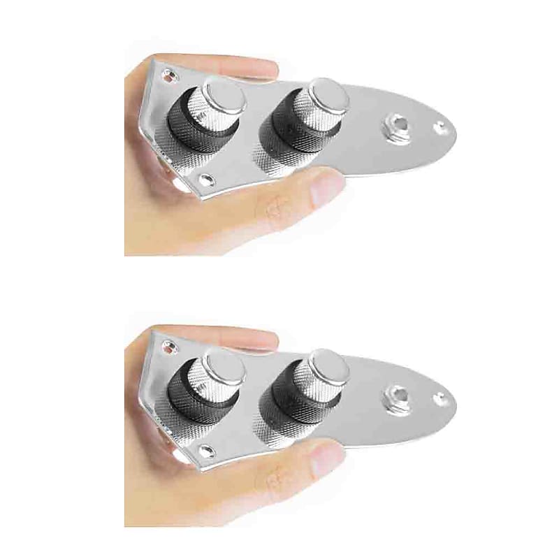 2 Jazz Bass Upgraded Concentric Control Plate w/Concentric Knobs by 920d Custom image 1