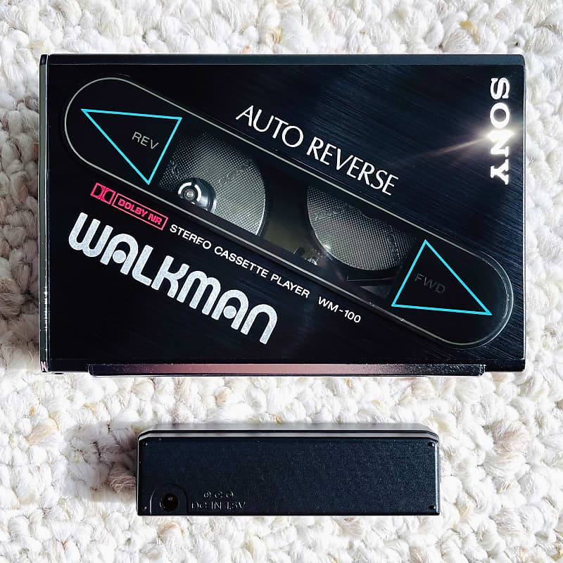 Sony WM-100 Walkman Cassette Player, RARE Excellent Black ! Working ! image 1