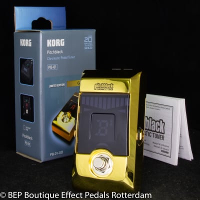 Korg PB-01 Gold Limited Edition Chromatic Tuner s/n 299032 image 1