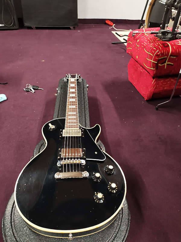 Maya Les Paul Custom 1980 Black MIJ | Reverb