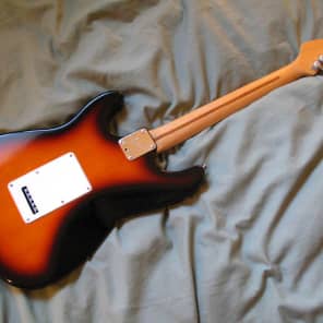1991 Fender American Deluxe Stratocaster Plus (customized to Ultra) Sunburst (Pleked) image 8