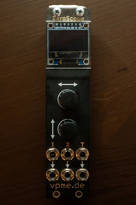 vpme.de Zeroscope Oscilloscope Eurorack Module 2020 Black Reverb