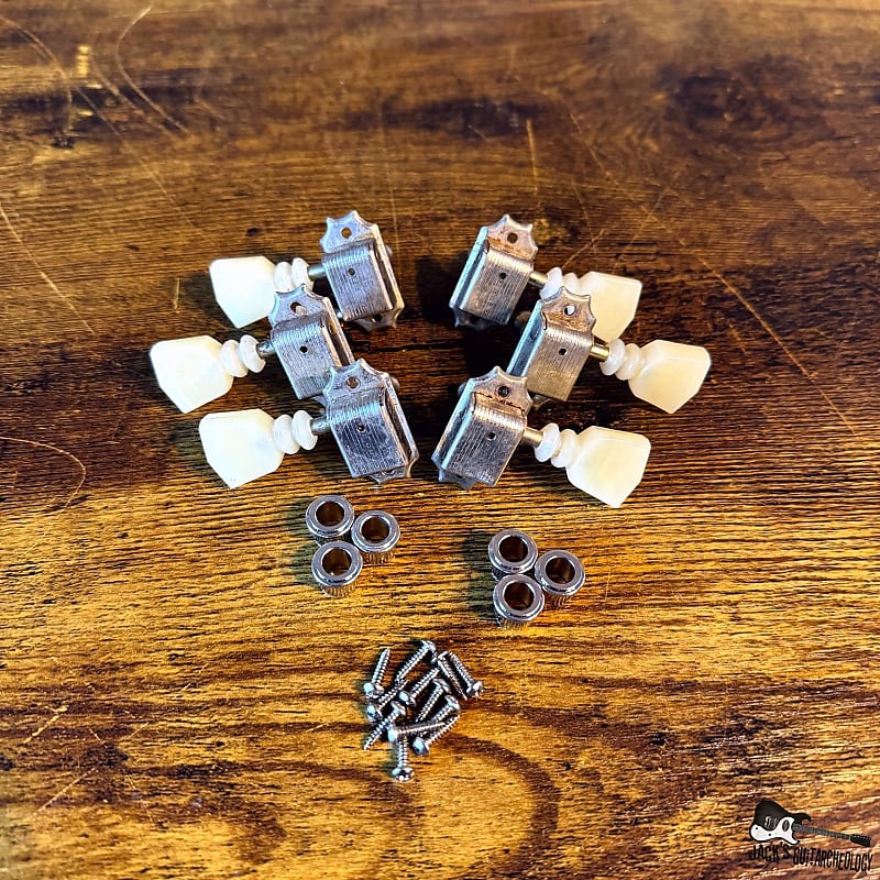 Kluson Deluxe 3x3 Single Line Double Ring Tulip Tuners Gibson | Reverb