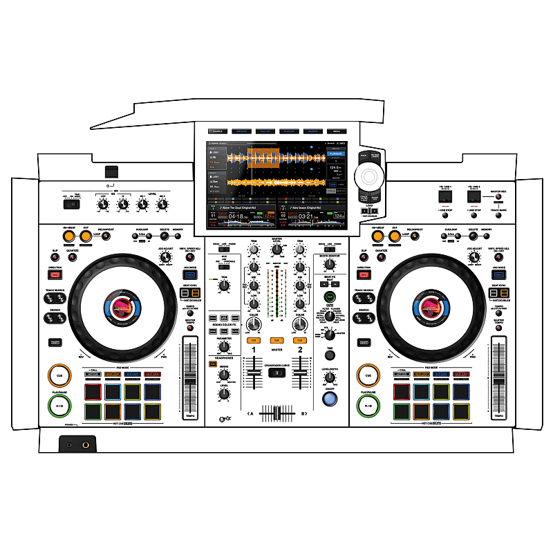 dj-skins Pioneer DJ - XDJ-RX3 Skin - White aka Star Trooper